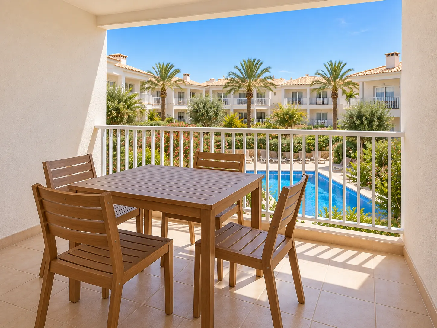 Balcón del Tipo B con vistas al patio, imagen ilustrativa